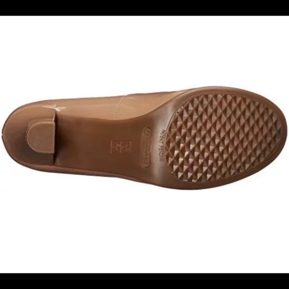 "Major Role" Lt Tan Patent heel shoes. S 6M - Picture 2 of 6